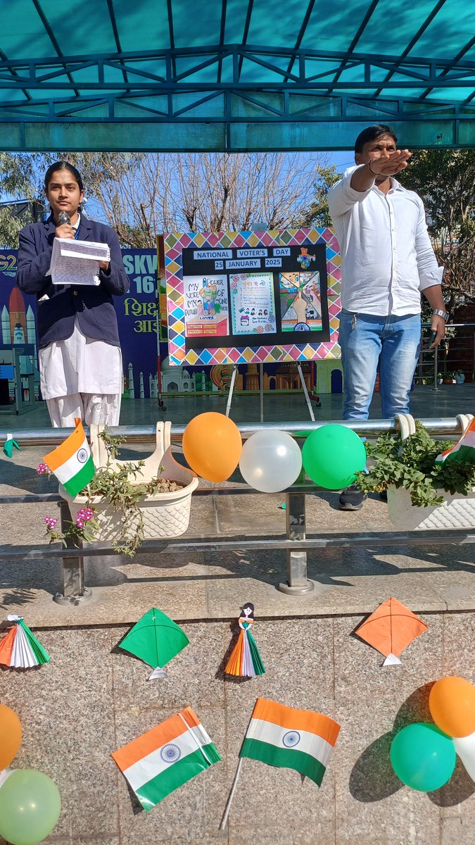 GSKVSRP's tweet photo. National Voters' Day Celebration
It is with great pleasure that our HOS, Vice Principal, and entire staff &amp; students have participated in pledge  and forwarded their best wishes for the successful celebration of National Voters' Day 2025!

#NVD2025 
#nationalvotersday2025 https://t.co/HGs9PQ1hWz