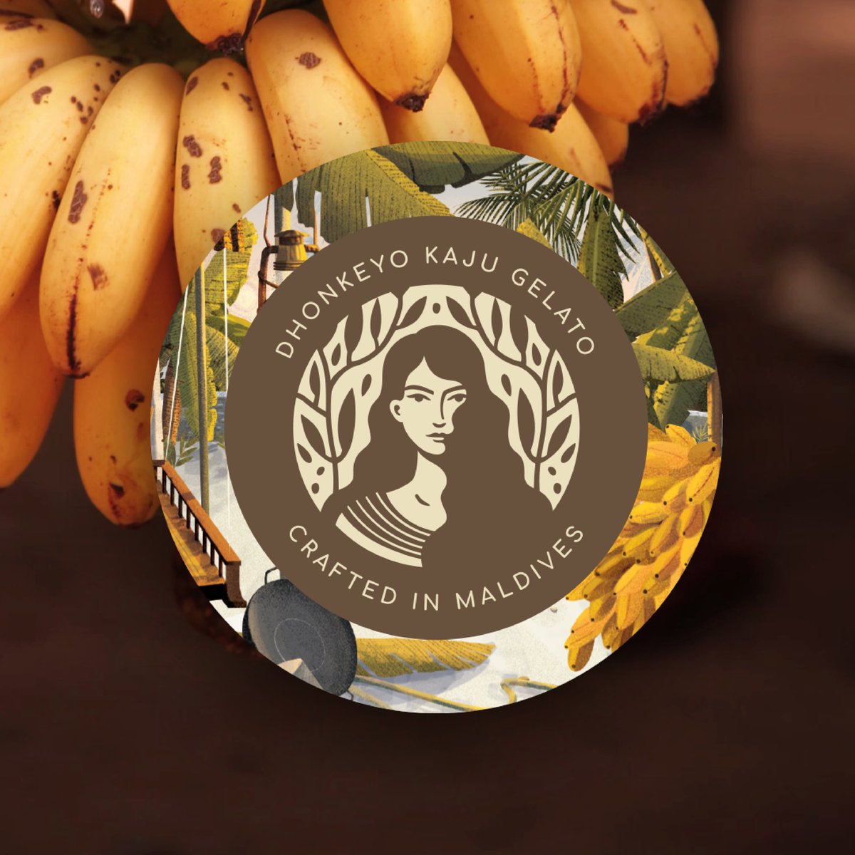 My illustration for ICETO’s new Dhonkeyo Kaju flavour is out!

I love how it shows one of my favourite time of day in raajje. And I hope the warmth of the evening glow, and the happiness &amp; calm of having sai with your maama, comes through in this illustration. 

#Illustration