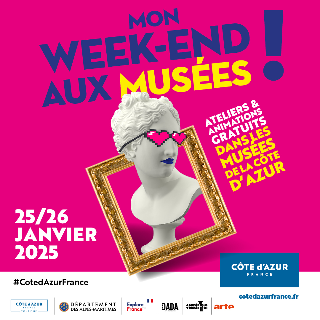 OceanoMonaco's tweet image. Samedi 25 et dimanche 26 janvier 2025, le @OceanoMonaco participe à l’événement culturel &quot;Mon Week-end aux Musées&quot;

Participez gratuitement à des animations !
pulse.ly/mhr4b1zsa2
#CotedazurFrance #MonWeekEndAuxMusées