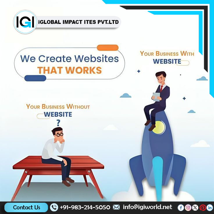 iglobalimpactit's tweet photo. IGI offers professional website development services tailored to meet your business needs, combining innovative designs with robust functionality to create user-friendly and visually appealing websites driving results.
Contact Us @ https://t.co/hQ7Hu3P4xg
#websolutions #websitedevelopment #websitedesign #MobileAppDevelopment #DigitalMarketing #onlinemarketing #igi #iglobalimpactitespvtltd