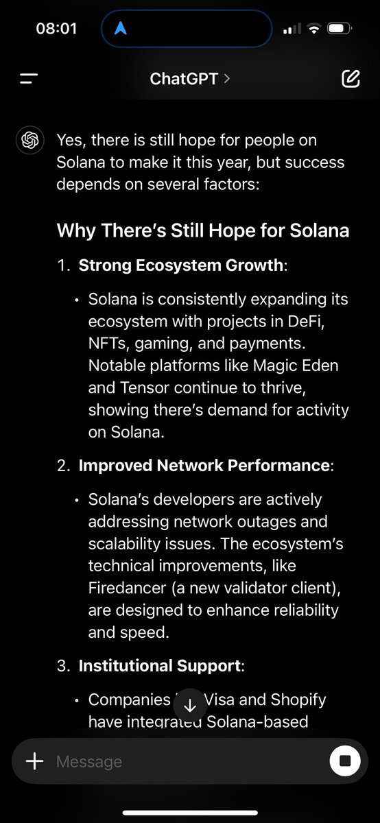 Good Morning Sol fam  
My gpt told me there is hope for sol