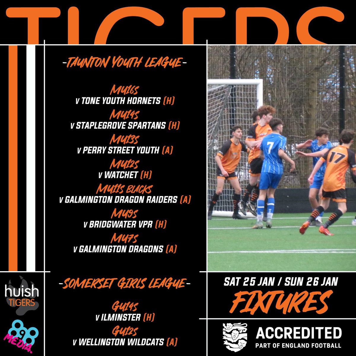 Huish Tigers FC (@huishtigersfc) on Twitter photo 🏟️| Another stormy weekend, but another weekend where we’ve reversed multiple fixtures to <a href="/huishsport/">Huish Sport</a> to make use of our top class facilities ⭐️🙌
MU11s, MU13s and MU14s are all in cup action 🏆
Work hard, play hard 💪
#tigersfamily🐯⚽️🧡🖤 🏟️| Another stormy weekend, but another weekend where we’ve reversed multiple fixtures to <a href="/huishsport/">Huish Sport</a> to make use of our top class facilities ⭐️🙌
MU11s, MU13s and MU14s are all in cup action 🏆
Work hard, play hard 💪
#tigersfamily🐯⚽️🧡🖤