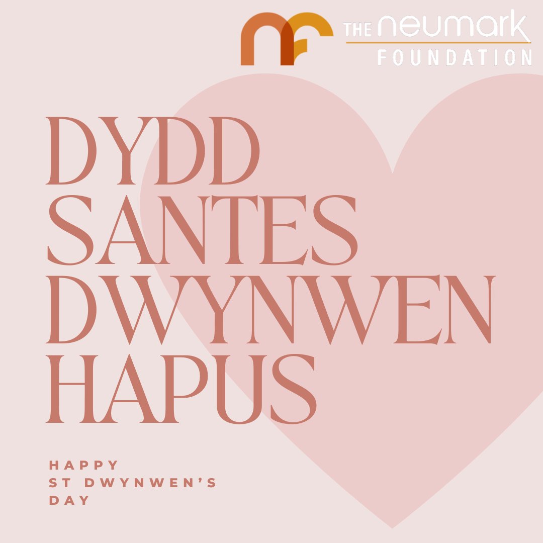 ♥️ Dydd Santes Dwynwen Hapus heddiw i chi gyd.  ♥️ Happy St. Dwynwen’s Day. ♥️
A day celebrating the Welsh patron saint of lovers. ♥️ Today is the perfect day for spreading the love ♥️ Do something kind today ♥️
#theneumarkfoundation #making a difference