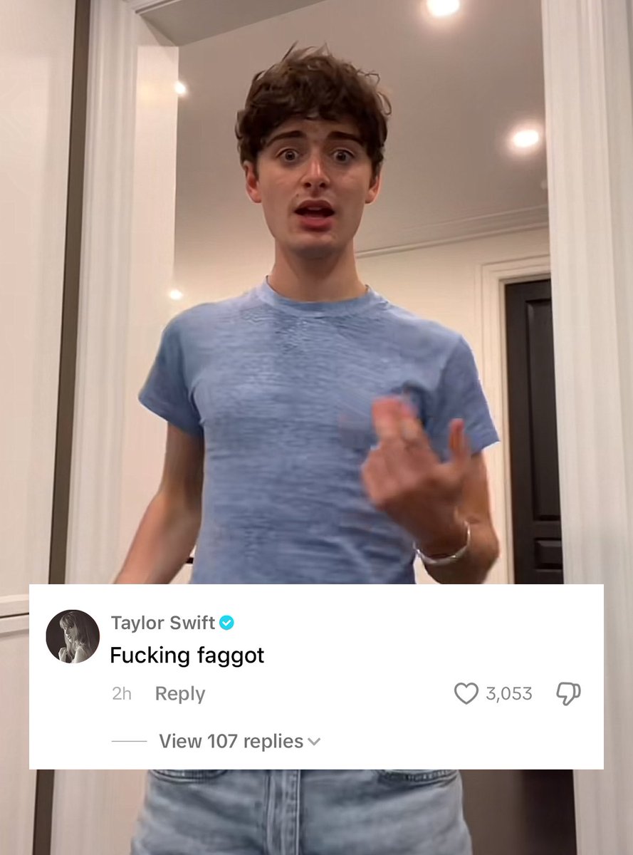 📲 | Taylor Swift clocked Noah Schnapp under his new TikTok.