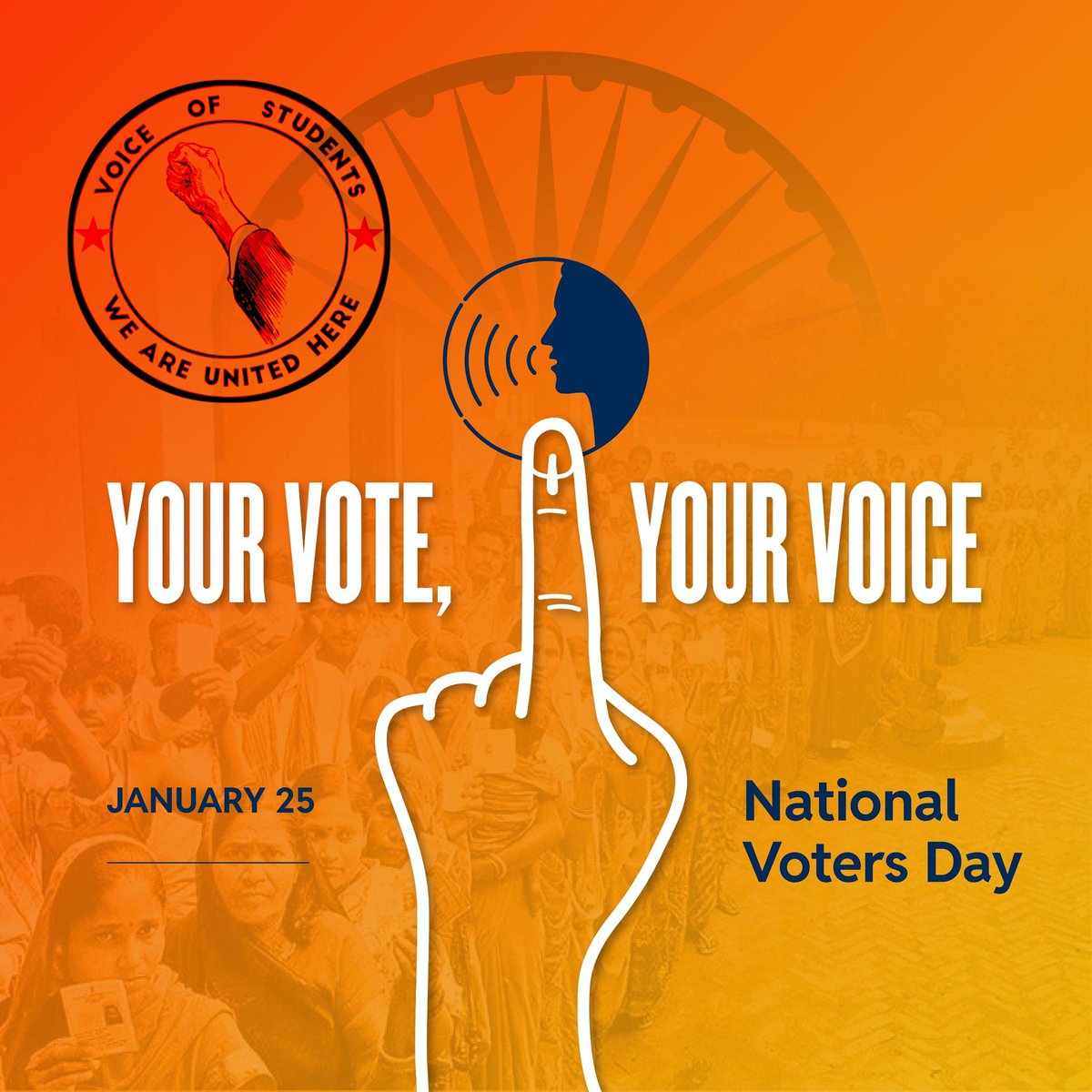 StudentsVoiceTS's tweet photo. On the #NationalVotersDay I Urge the citizens use the democratic rights for the betterment of future and build a powerful Nation. 

#NationalVotersDay2025 https://t.co/popJTZ8RwJ
