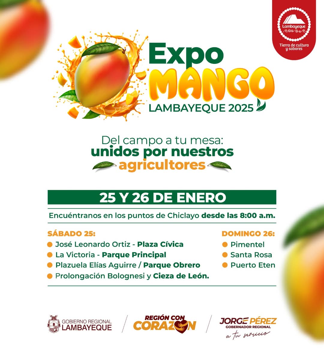 GiulianaDV's tweet photo. Los agricultores lambayecanos necesitan apoyo.
Están por perderse 500 toneladas de mango.
Ve mañana sábado 25 y el domingo 26 de enero a estos puntos 👇 y compra deliciosos y saludables mangos.
#chiclayo #lambayeque #mango #Peru https://t.co/zmj8DjRbmG