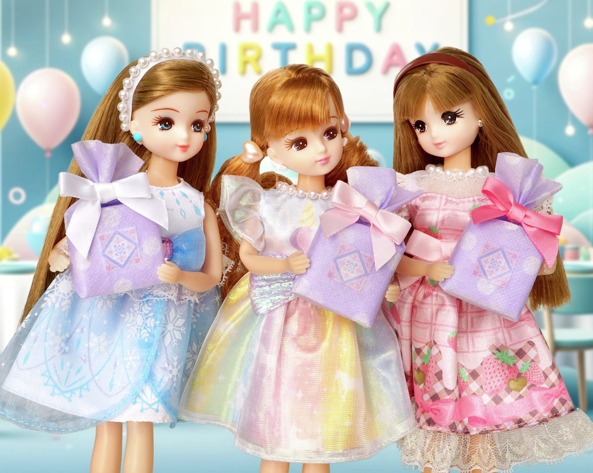 おともだちの誕生日会でドレスアップ☆ プレゼントを用意したんだけど