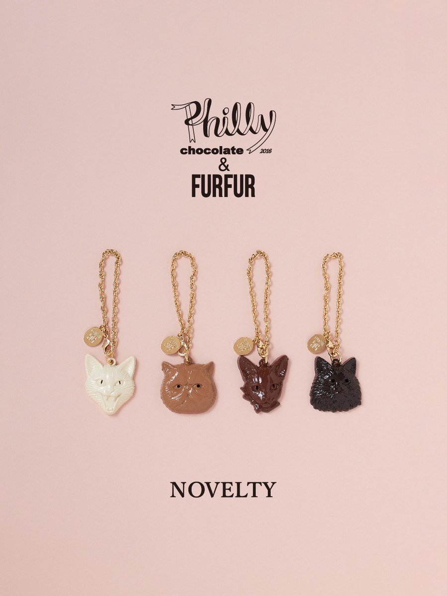 FURFUR x Philly chocolate 猫ブローチ　エキゾチック FURFUR x Philly chocolate 猫ブローチエキゾチック