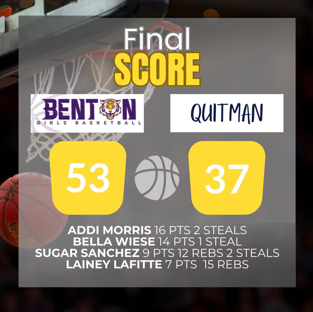 Benton Lady Tigers Basketball (@bentonladytige1) on Twitter photo 