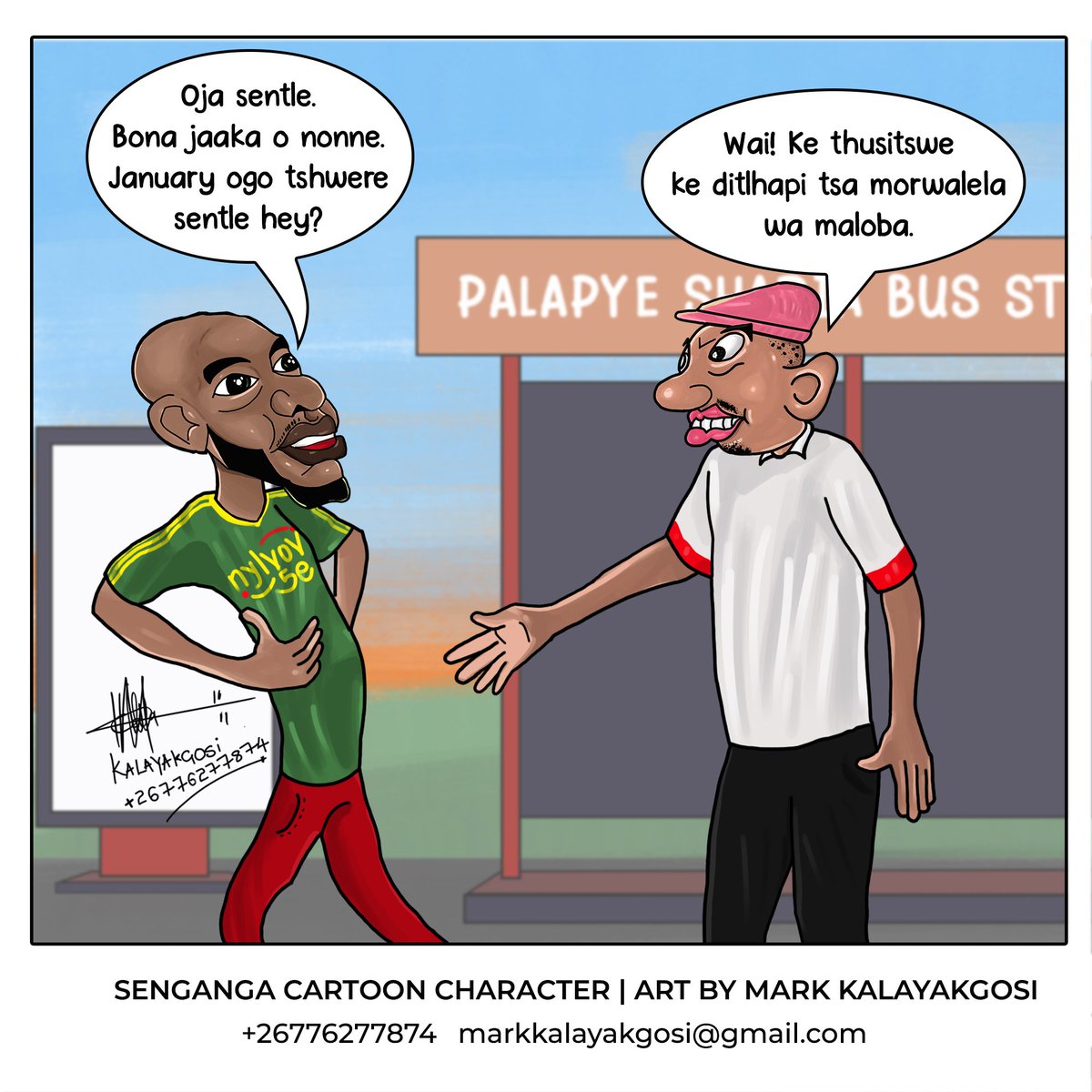 HorebInc's tweet photo. Senganga cartoon character episode 50 by yours truly 😁
Call +26776 277 874 to advertise with us. 🎨 
#markkalayakgosi #horebinc https://t.co/hKQ71eWrAP