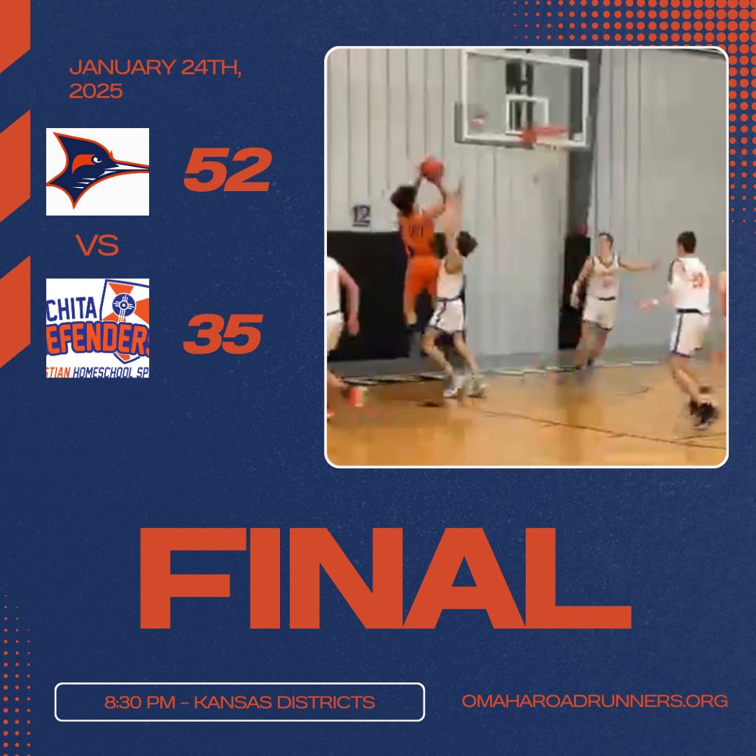 Omaha Roadrunners (@oroadrunners) on Twitter photo Boys 18u take down the Wichita Defenders and will be competing for the district Championship Tomorrow evening at 5:30!
<a href="/NCHBCLive/">HomeSchoolBasketball</a> <a href="/NchbcL/">NCHBC Livestream</a> Boys 18u take down the Wichita Defenders and will be competing for the district Championship Tomorrow evening at 5:30!
<a href="/NCHBCLive/">HomeSchoolBasketball</a> <a href="/NchbcL/">NCHBC Livestream</a>