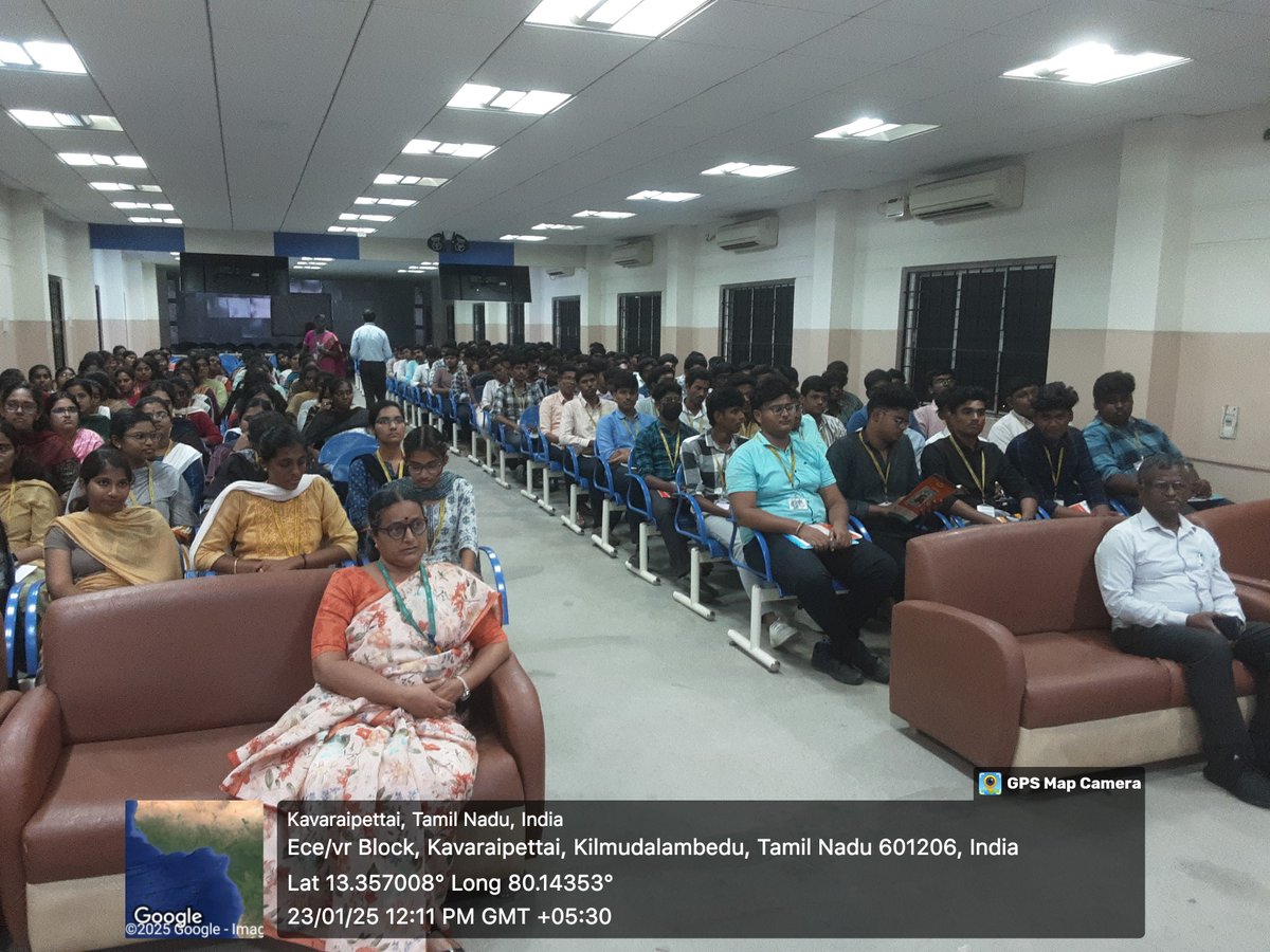 EceRmkec's tweet photo. *Guest Lecture for III Year Students*
Guest Lecture for III Yr ECE Students on "Reimagine Embedded System: From IoT to Quantum Advancement", delivered by eminent resource person "Dr.K.Rathnakannan, Prof/EEE", College of Engineering Guindy, Anna University, Chennai, on 23.01.25 https://t.co/YeLBLK7qxg