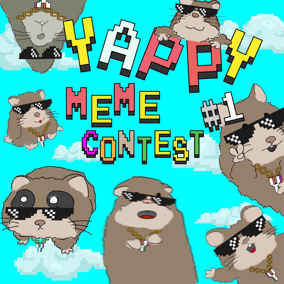 As we take a break over the weekend from <a href="/yapsterxyz/">yapster</a>...$YAPPY is proud to host the first-ever YAPPY MEME CONTEST 

The best meme will win 500k $YAPPY (+BONUS OF 250k $YAPPY)

Read on for the rules 👇
