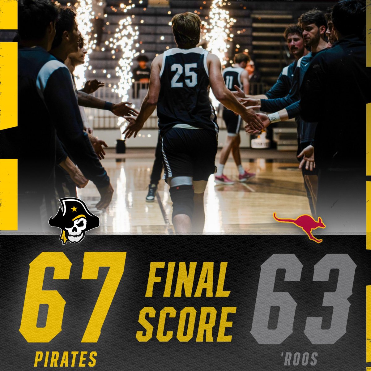Southwestern Pirates (@supirates) on Twitter photo Pirates WIN, on the ROAD against Austin College! π΄ββ οΈ
<a href="/SUPiratesMBB/">Southwestern MBB</a> comes from behind in the second half and takes the W, 67-63 π Pirates WIN, on the ROAD against Austin College! π΄ββ οΈ
<a href="/SUPiratesMBB/">Southwestern MBB</a> comes from behind in the second half and takes the W, 67-63 π