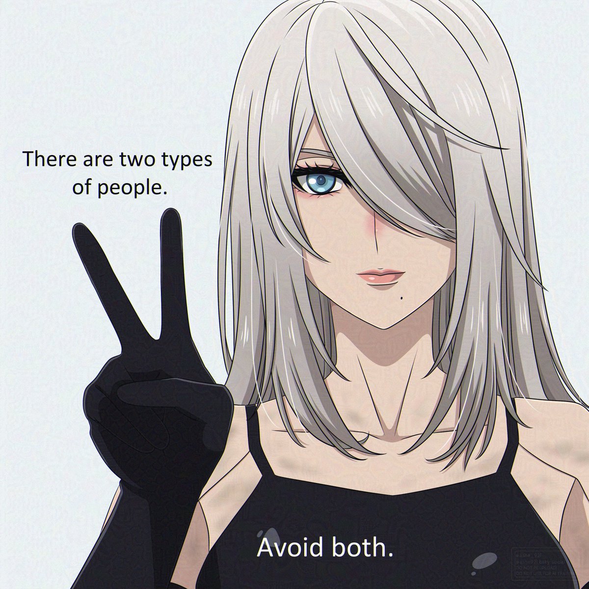 ashe_92l's tweet photo. Types of people. #NieRAutomata https://t.co/DPJSr1ZBnu