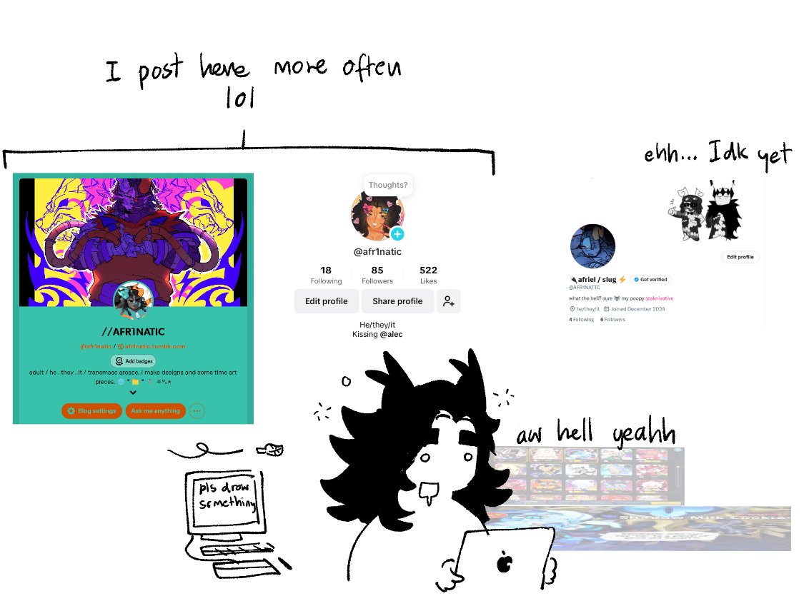 ARCHIVED_afr1's tweet image. bumass socials or smth idk  scratches butt