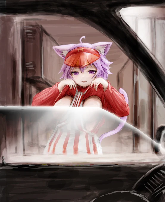 ただいまポテトを揚げておりますもうしばらくお待ちください #絵かゆ 