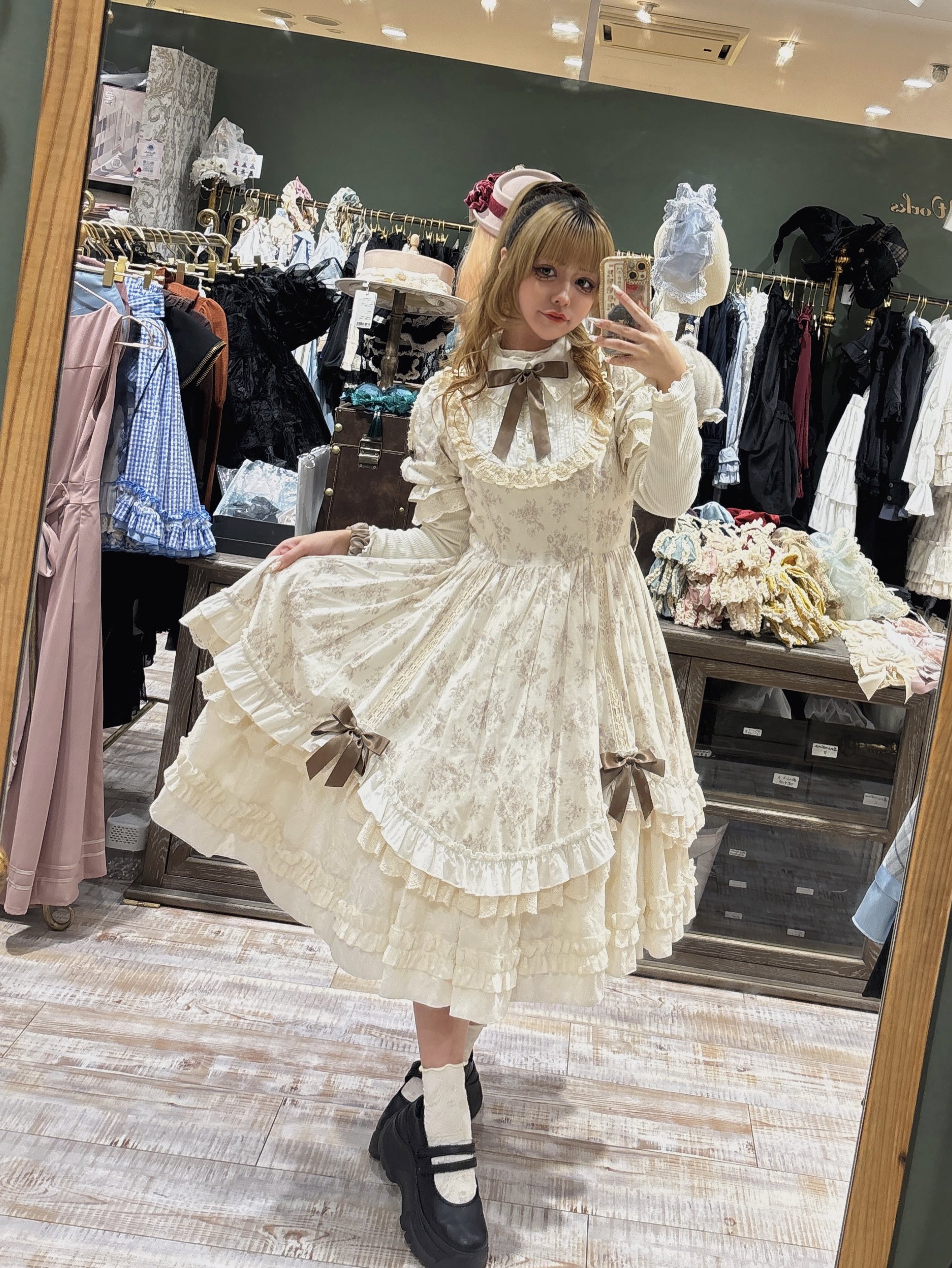 海外輸入 インボイス 星箱WORKS☆星箱ワークス☆ボンネット風ハット☆ゴスロリ☆ロリータ 帽子