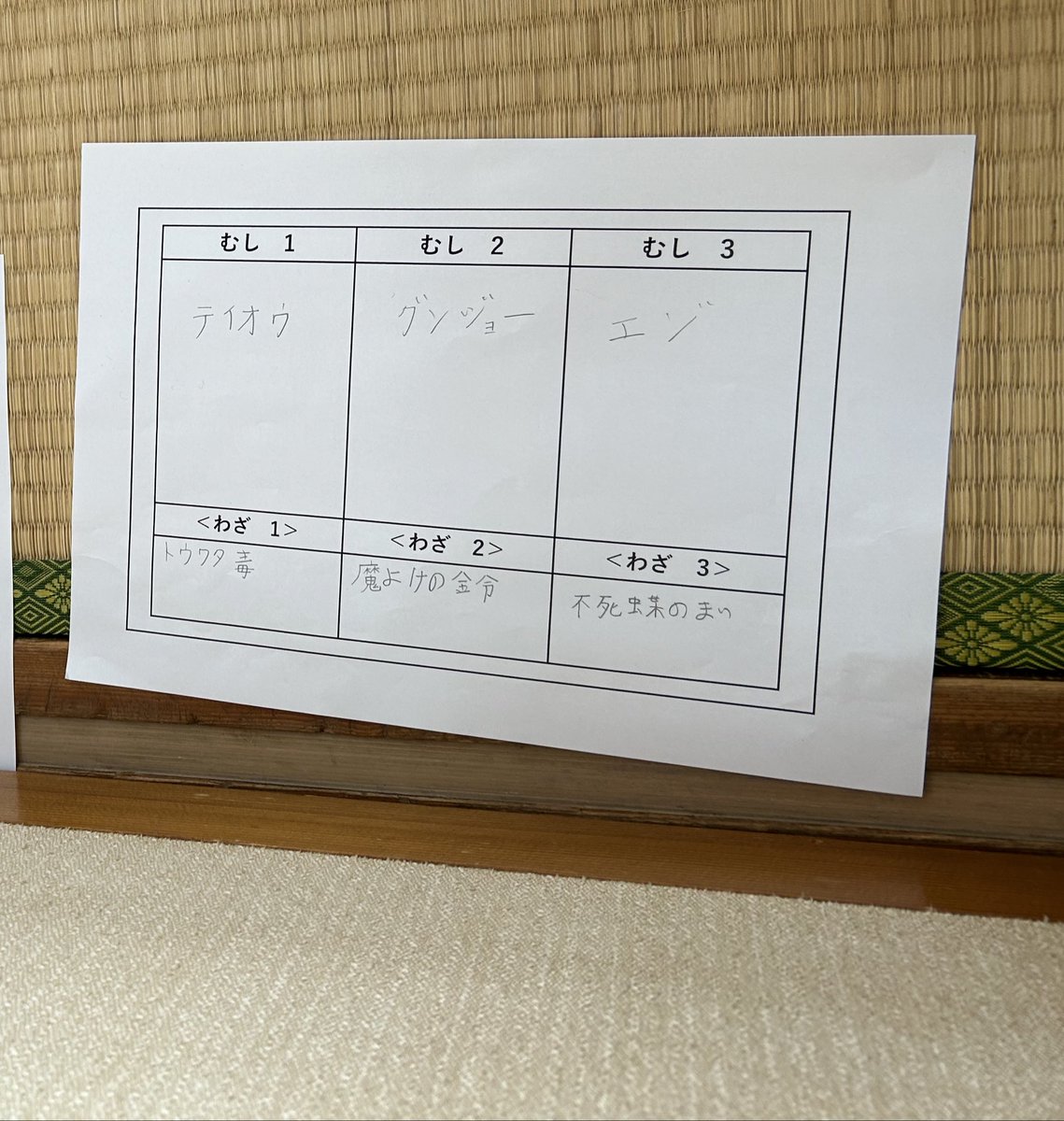 kanaesttar's tweet photo. 初の蟲神器公認大会午後の部、<>技借り神器。どの技借りが見たい？ https://t.co/LWYz3JjqVS