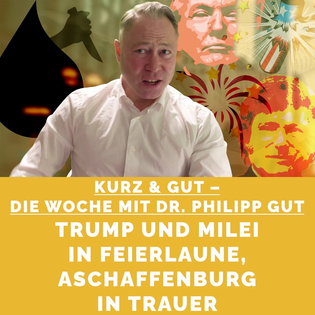 HOCH2TV's tweet photo. Pünktlich zum Frühstück: die neuste Ausgabe von Kurz & GUT, wir wünschen ein schönes Wochenende.
Hier geht es zur Sendung:
https://t.co/g1lAtSn9UB
#kug #trump #milei #who #philippgut https://t.co/BeSI3l5pkv