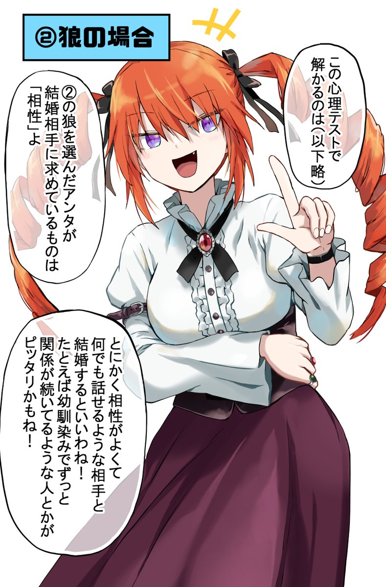 ツンデレ巨乳幼馴染お嬢様による心理テスト 