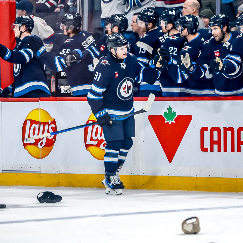 NHLJets's tweet photo. A milestone night in WINnipeg 🗣️

@JamieThomasTV GAME RECAP 🔽