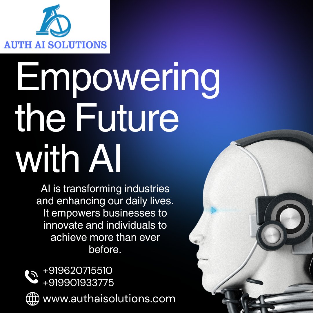 authaisolutions's tweet image. At Auth AI Solutions, we believe in the transformative power of AI to shape the future of businesses and communities. By integrating smart technologies into everyday processes.
📩 Connect with us to explore how AI can transform your business!