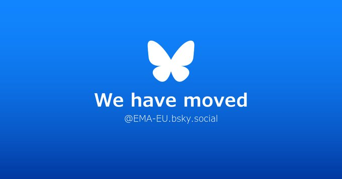 BioTodaySuppl's tweet photo. 欧州医薬品庁（EMA）がX（元Twitter）からBluesky（https://t.co/wkJKvjZK6y）に引っ越し。いまやXは意思疎通に不向き（no longer suits our communication needs）になってしまったようだとEMAは言っている。
https://t.co/f137JNuUdf https://t.co/AFJS5A7ZgA