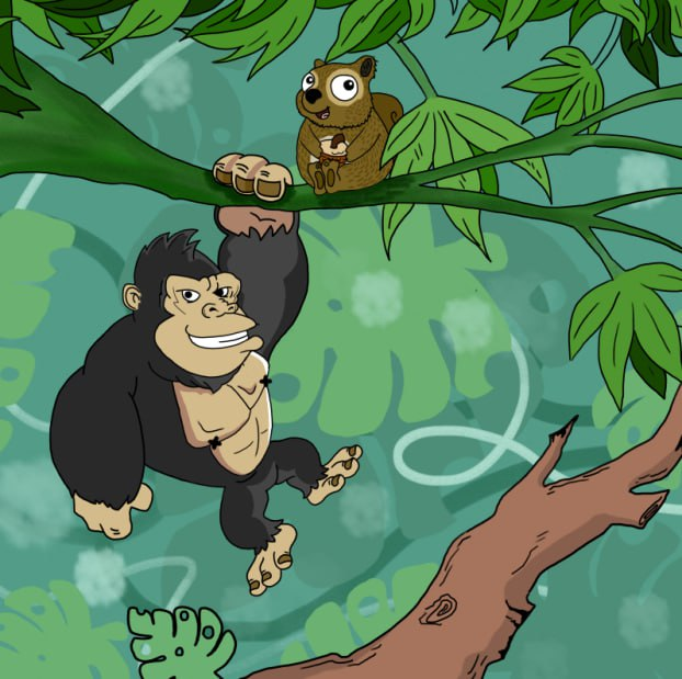 Gorilla x Squirrel in jungle @SquirrelMove <a href="/0xxbeacon/">Beacon | ∑:</a> <a href="/halios/"></a> <a href="/PacoLeGordo/">Paco</a>