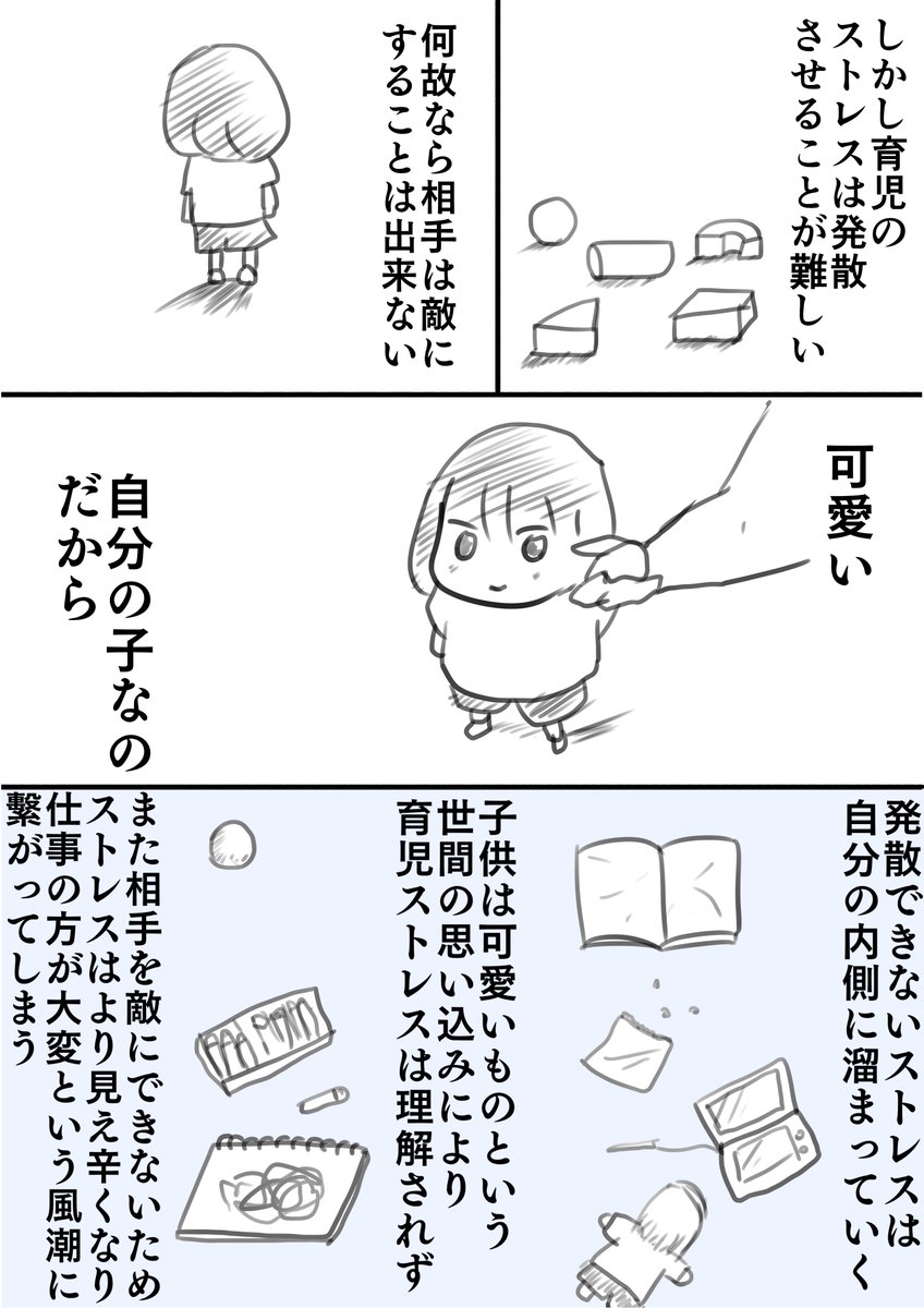 仕事のストレスと子育てのストレスの違い
#主夫 #漫画 #漫画が読めるハッシュタグ 