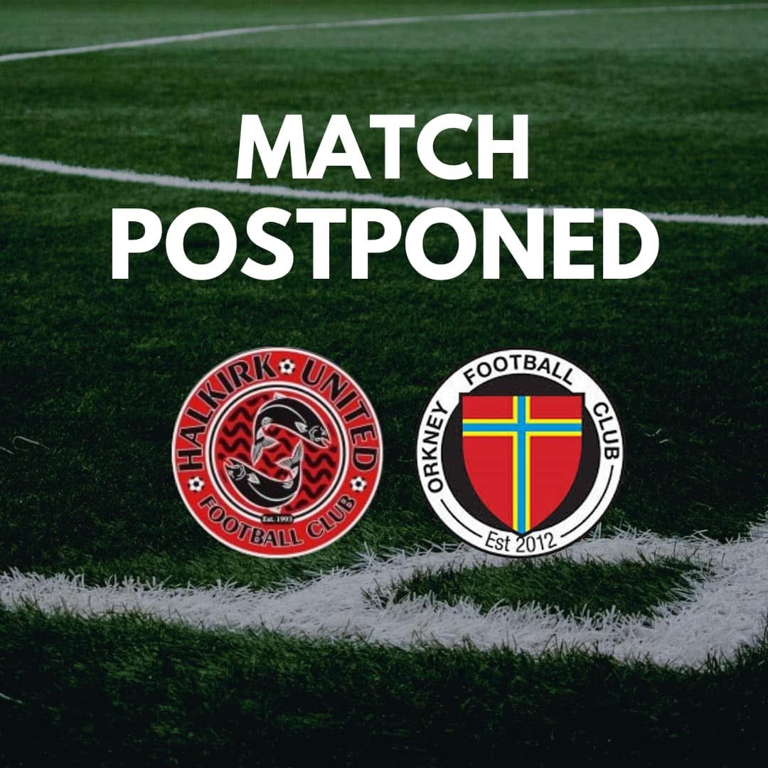 Orkney FC (@orkneyfc) on Twitter photo Unfortunately with ferry cancellations due to #storméowyn, our fixture against Halkirk Utd has been postponed.
<a href="/NorthCaleyFA/">North Caledonian FA</a> <a href="/bbcorkney/">BBC Radio Orkney</a> <a href="/OrtakJewellery/">Ortak</a> Unfortunately with ferry cancellations due to #storméowyn, our fixture against Halkirk Utd has been postponed.
<a href="/NorthCaleyFA/">North Caledonian FA</a> <a href="/bbcorkney/">BBC Radio Orkney</a> <a href="/OrtakJewellery/">Ortak</a>