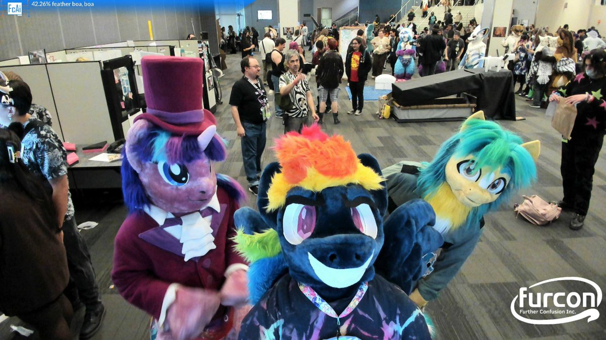 Hangin' with the horses this #FursuitFriday !

Ok, well, not today, but FC was sure a lot of fun!!
Starlight/Snowfall: <a href="/Yaop117/">Yaop</a> Hitch: <a href="/SheriffHitch/">Hitch Trailblazer🔜PVCF</a>