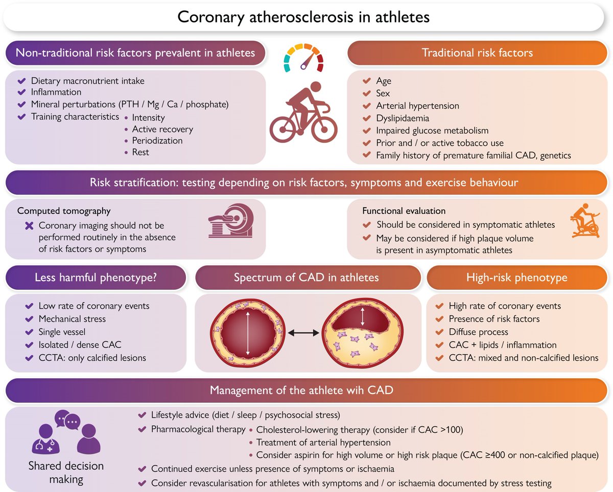 Coronary atherosclerosis in athletes: emerging concepts and preventive strategies
academic.oup.com/eurheartj/adva…
#atherosclerosis #Athlete #Exercise #SportsCardiology