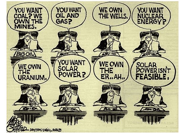 There is no "energy dominance" without renewables. Why would *anyone* not want to power the world with unlimited, free sun, wind and water, while cutting a fossil fuel addiction which requires at least 535 times more mining than renewables? (hint: see cartoon)