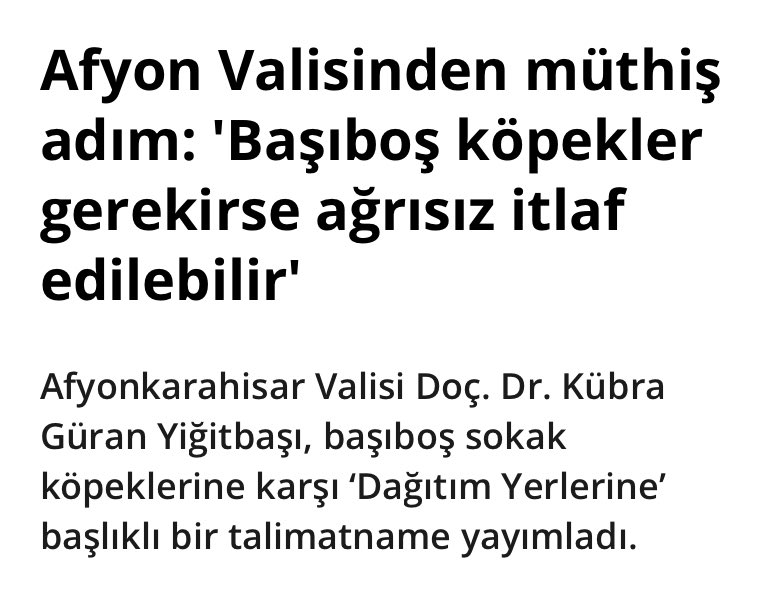 Konya’ da enkaz başında bir “köpek” insan kurtarmaya çalışıyor.

Afyon’ da bir “insan” köpeklere ölüm emri veriyor. 

#afyondakatliamvar <a href="/kubrayigitbasi/">Doç. Dr. Kübra Güran Yiğitbaşı</a> <a href="/AfyonValiligi/">T.C. Afyonkarahisar Valiliği</a>  <a href="/AYMBASKANLIGI/">Anayasa Mahkemesi</a>