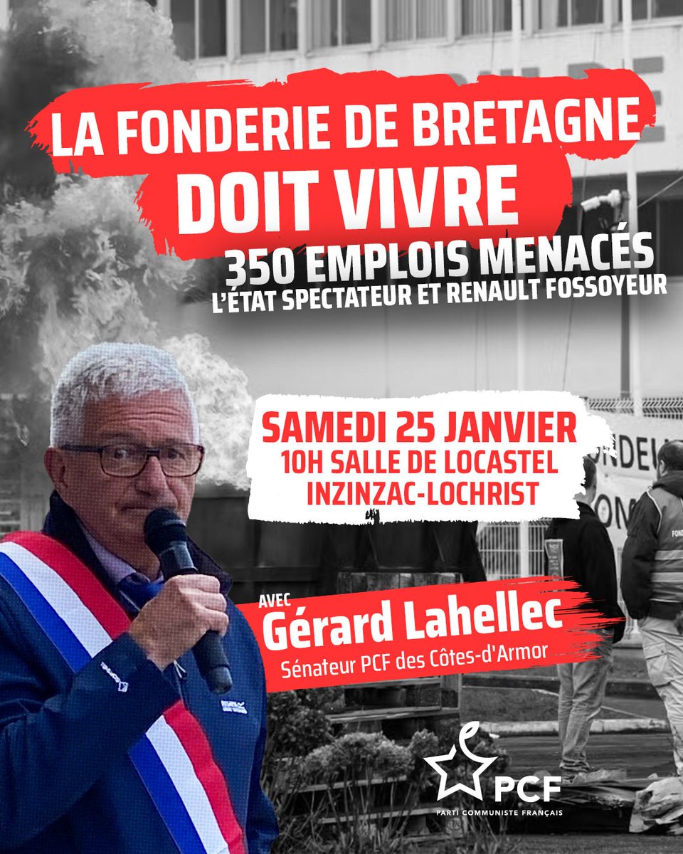 La fonderie de Bretagne doit vivre ! <a href="/LahellecG/">Gérard Lahellec</a>