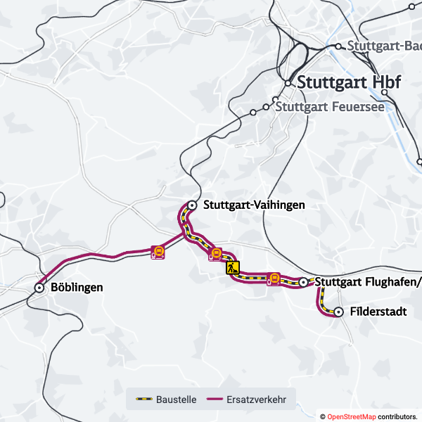 SBahn_Stuttgart's tweet photo. 🚧#Drandenken
Bis zum 7.02 (4:20 Uhr) arbeitet DB an der Strecke zwischen #Stuttgart #Vaihingen und #Filderstadt
Beachtet die Fahrtabweichungen und Ersatzverkehre bei #S2 und #S3
Details und Informationen zu den Ersatzverkehren #S2E #S2X und #XEV
📷https://t.co/zJL6ogfkCg https://t.co/17ucUdAqql