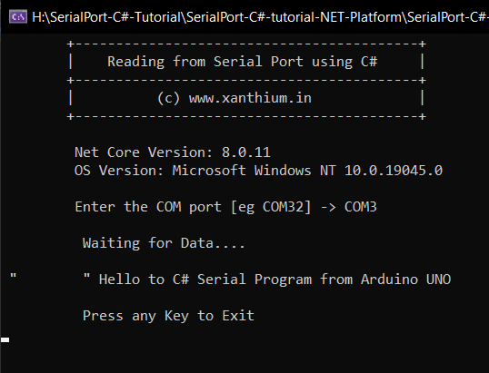 SerialPort Communication Example between Arduino and Windows PC using C#
Link tinyurl.com/3rx3b9z4