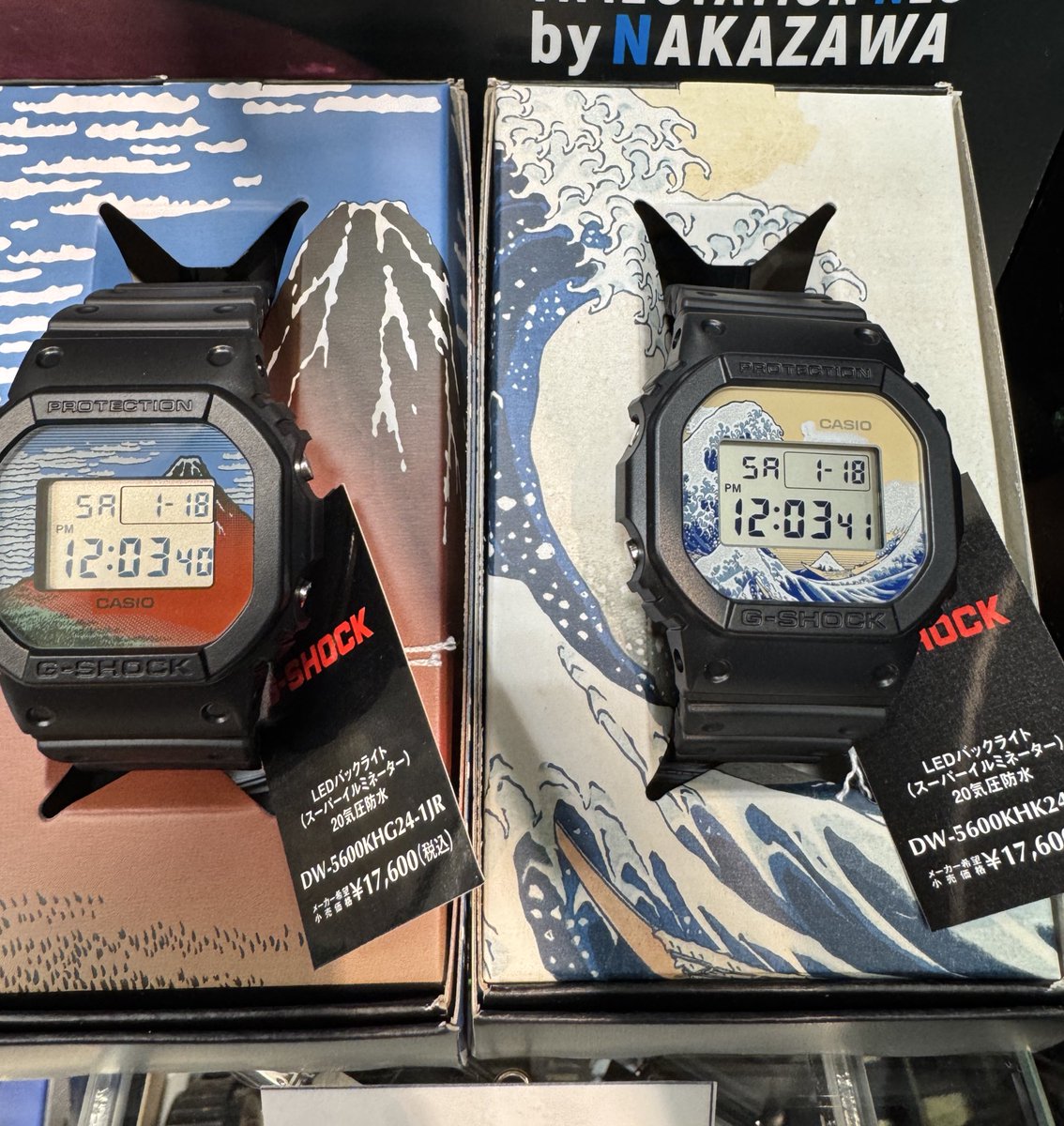 DW-5600KHK24-1JR DW-5600KHG24-1JR 思い出せる 葛飾北斎
