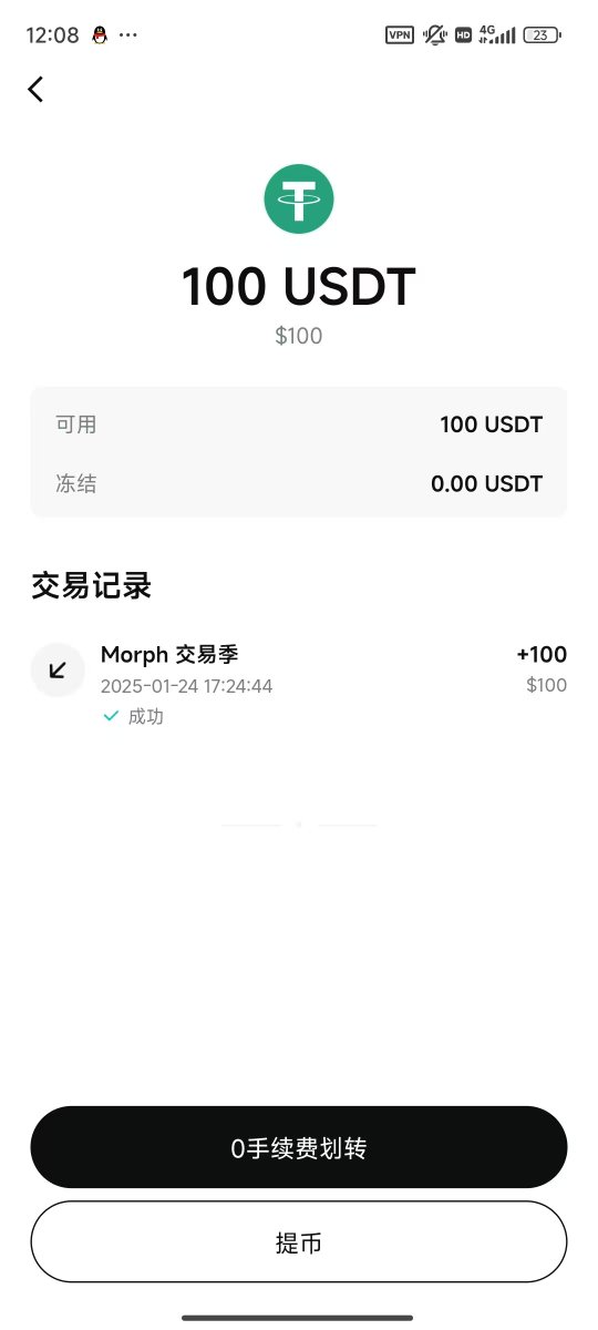 还得是bitget啊，他家公链Morph今天活动又奖励100U
积分交易也8U左右1个了
链上swap积分bulbaswap也有几分
一鱼多吃，关键是半路上就开始给奖励
真不错的
morphl2.io/points/greatto…