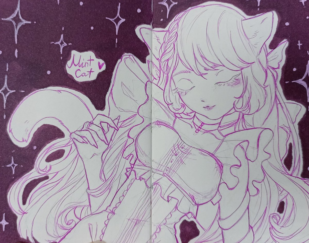 Mint__Cat__'s tweet photo. ✨💅🌸
.
.
.
.
#GenshinImpact #Lynette #anemo #fanart #art #genshin #sketchbook #cute #neko https://t.co/pAW8Pcz5BV