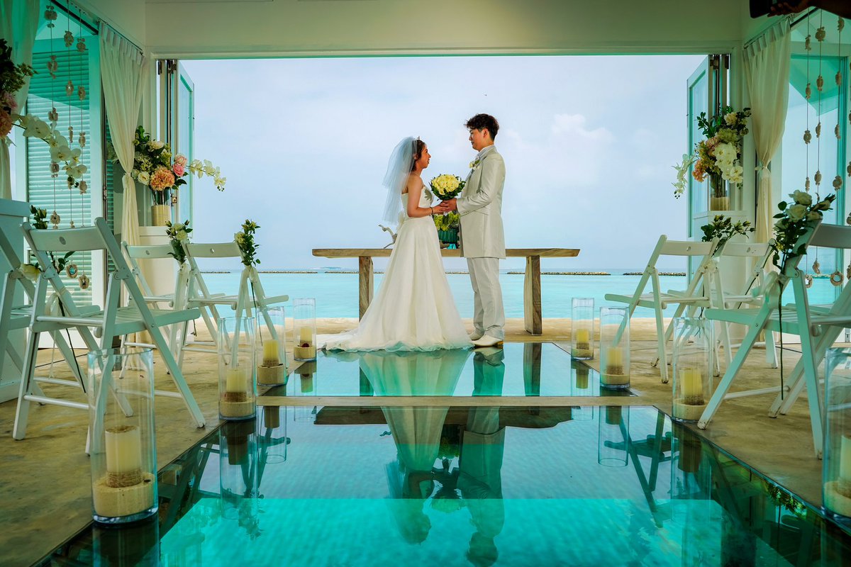 Yucke_o's tweet photo. モルディブでのハネムーン&amp;結婚式とてもよかった（やっと写真届いた）
また行きたいな https://t.co/z6o0DSELeK