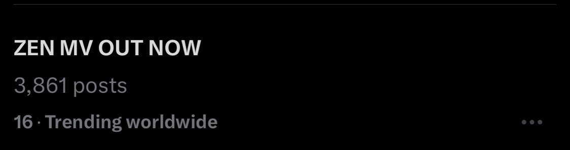 Jennie_Union's tweet photo. [240125] WORLDWIDE TRENDS

#5 - JENNIE
#16 - ZEN MV OUT NOW

ZEN MV OUT NOW
ZEN BY JENNIE
#ZENOUTNOW https://t.co/GbEYzcRMKJ