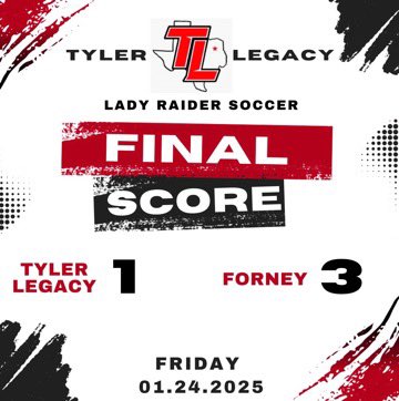 Final score against a talented <a href="/ForneySoccerLRS/">LadyRabbitSoccer</a> 
⚽️<a href="/LilyBeckham2/">Lily Beckham</a> 🅰️Mia Ledesma