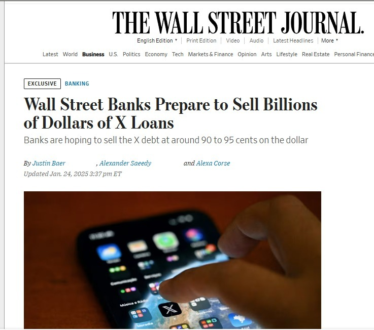 MarioNawfal's tweet photo. ELON CALLS WSJ OUT ON FAKE LEAKED EMAIL STORY

Elon just shut down Wall Street Journal’s latest claims, calling their report on a leaked email “false” and accusing them of lying.

The WSJ claimed Elon admitted “stagnant user growth” and “barely breaking even” at X, painting a grim picture. 

But Elon's denial raises questions: why is the WSJ trying to undermine X?

Whatever their reason is, the battle of X vs. mainstream media is far from over.

Source: @ElonMusk, WSJ