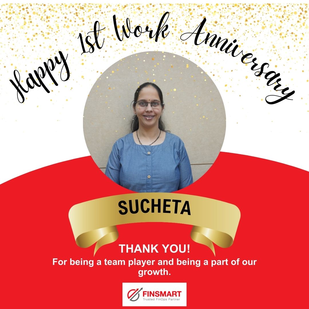 Finsmart_'s tweet photo. Congratulations on your first work anniversary, Sucheta!  

Your hard work, determination, and dedication inspire teams around you. We are proud of all that you have accomplished so far. 

#finsmartaccounting #workanniversary #growth #employeeappreciation https://t.co/Hw3OvcixaB