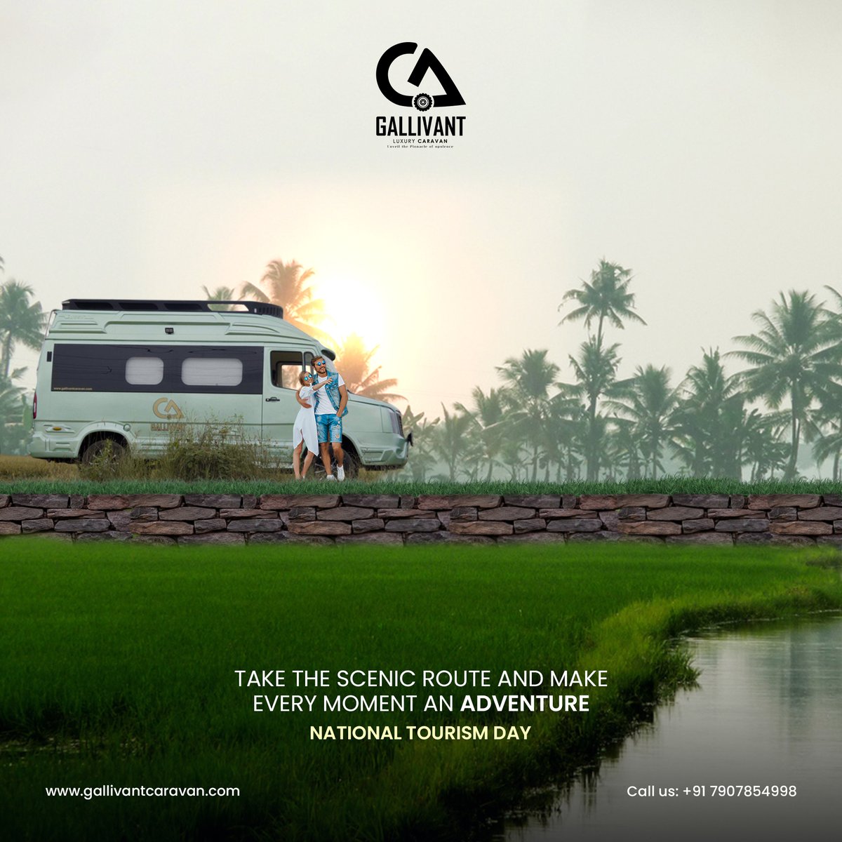 gallivantkerala's tweet image. Travel Beyond Boundaries, Discover New Horizons!

This National Tourism Day hit the road with Gallivant Caravan and explore the wonders of India in unmatched comfort and style. 🚐✨

#GallivantCaravan #NationalTourismDay #TravelWithFreedom #ExploreUnseen