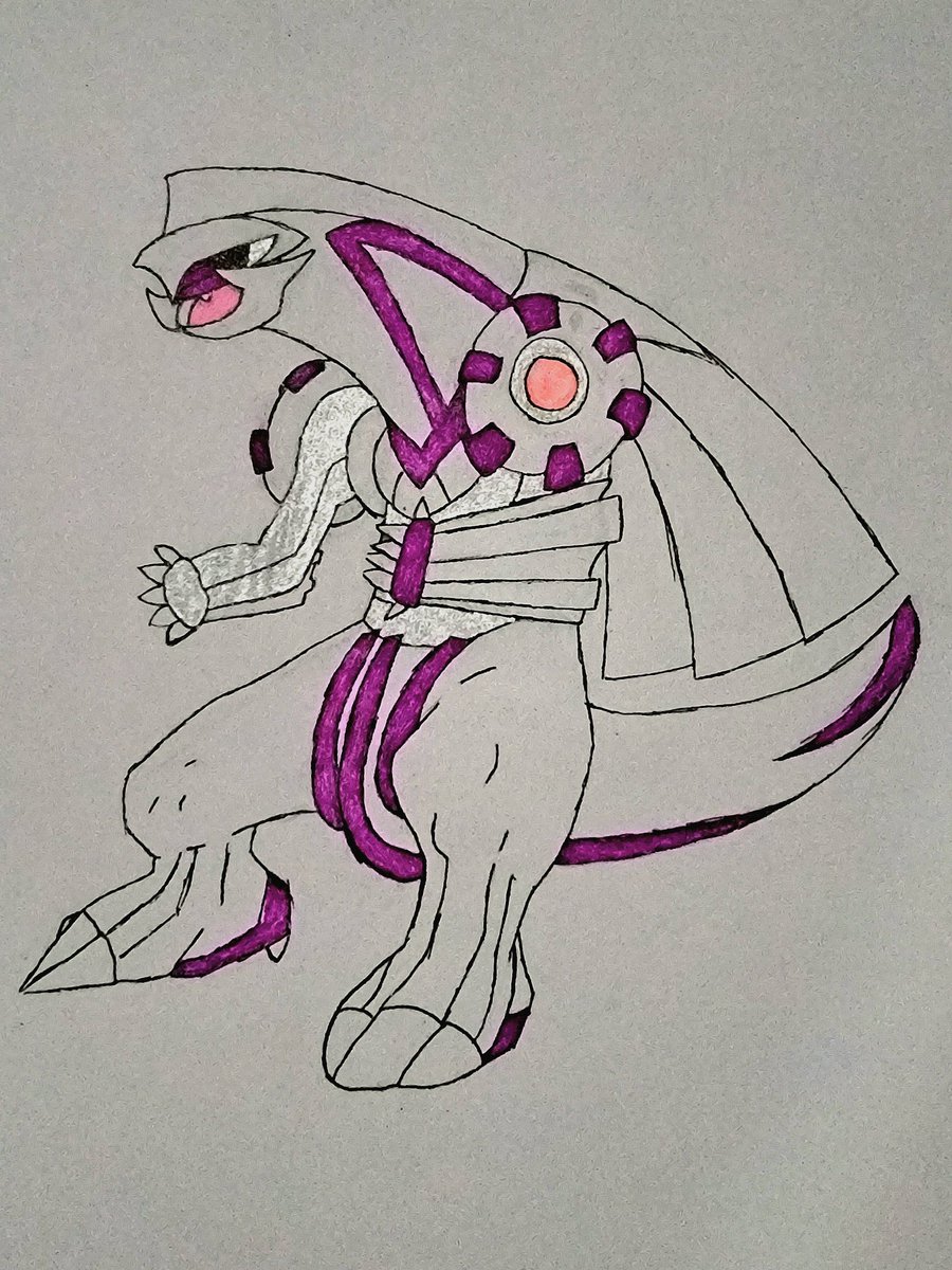 I made a new pokemon drawing it's of Palkia :)