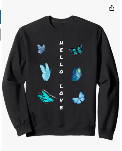 InessaW29's tweet photo. https://t.co/FiLDcyMLqy 

Brand: Lovemydesigns
 
Hello Love Positive Butterfly Print Sweatshirt  

#MHHSBD #LoveRemedy #giftsforher #love #viral #buterfly #designer #cute #ValentinesDay #Twitter婚活 #valentines #craft #Symbol #Sweatshirts #Hello2025 #heartheartart #giftideas https://t.co/EnpvXaGOlY