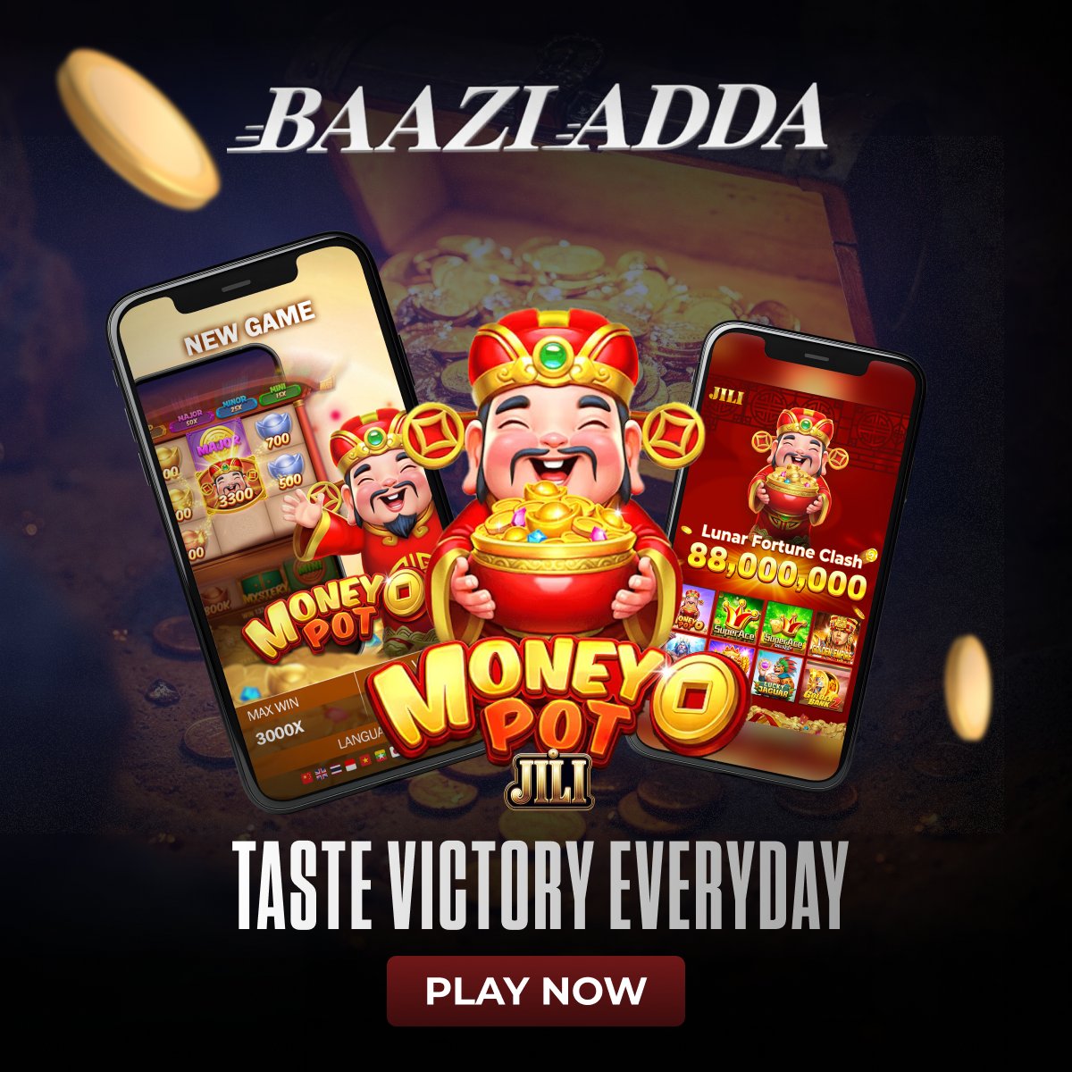 iw247official's tweet image. 💰Dive into the world of unlimited treasures with Money Pot!🎉 
Taste victory every day and let the winnings roll in.🌟 

Register Now: bit.ly/Baaziadda_offi…

🪙400% Welcome Bonus
💰Up to 5% Refill Bonus
💸Up to 20% Referral Bonus
.
.
#MoneyPot #BaaziAdda #SpinAndWin #BigWins
